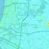 Permatang Pauh topographic map, elevation, terrain