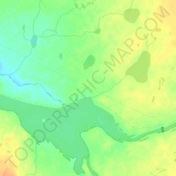 Northern topographic map, elevation, terrain