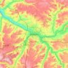 Amiens topographic map, elevation, terrain