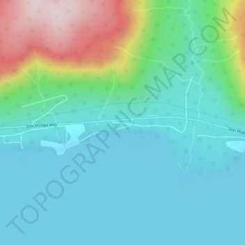 Moberly Lake topographic map, elevation, terrain