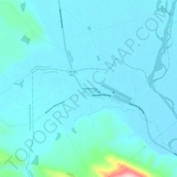 Mandeville topographic map, elevation, terrain