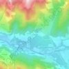 Les Cordeils topographic map, elevation, terrain