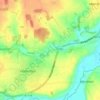 Lushbush topographic map, elevation, terrain