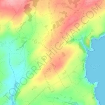 Ardfield topographic map, elevation, terrain
