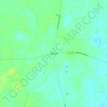 Mayhaw topographic map, elevation, terrain