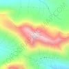 Beinn a' Chochuill topographic map, elevation, terrain