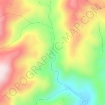 Beverly Hillbilly Falls topographic map, elevation, terrain