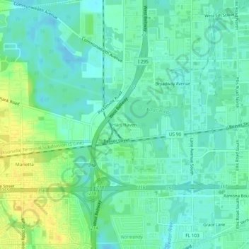 Hart Haven topographic map, elevation, terrain