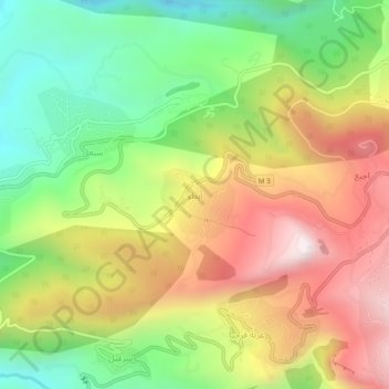 Aitou topographic map, elevation, terrain