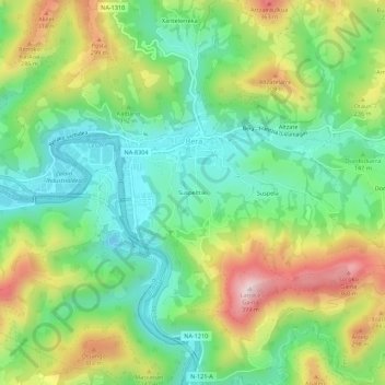 Suspelttiki topographic map, elevation, terrain