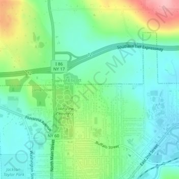 Emory Park topographic map, elevation, terrain