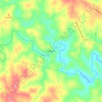Soapstone topographic map, elevation, terrain