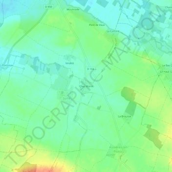 Chez Morin topographic map, elevation, terrain