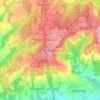 Handcross topographic map, elevation, terrain