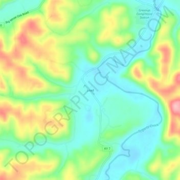 Load topographic map, elevation, terrain