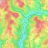 Rhein topographic map, elevation, terrain
