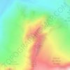 Aiguille du Tacul topographic map, elevation, terrain