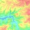 Le Bourg topographic map, elevation, terrain