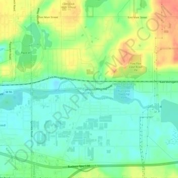 Comstock topographic map, elevation, terrain