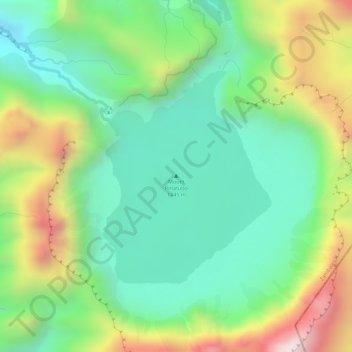 Mount Pinatubo topographic map, elevation, terrain