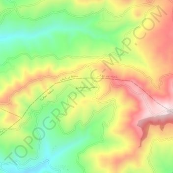 Hosn Suleiman topographic map, elevation, terrain