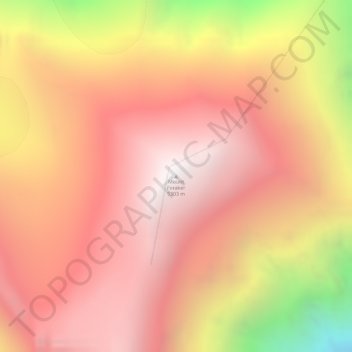 Mount Foraker topographic map, elevation, terrain