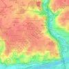 La Borde topographic map, elevation, terrain