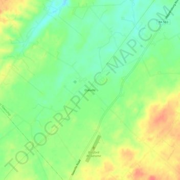 Oakville topographic map, elevation, terrain