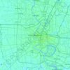 Bangkok topographic map, elevation, terrain
