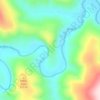 Big Bluff topographic map, elevation, terrain