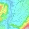 Ratet topographic map, elevation, terrain