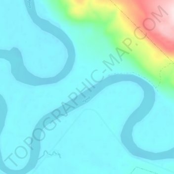 Ганькина topographic map, elevation, terrain