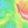 Valparola Pass topographic map, elevation, terrain