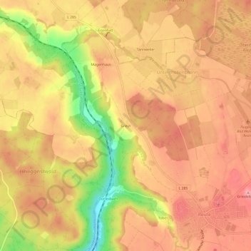 Greut topographic map, elevation, terrain