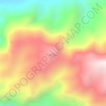 Bukit Batu Tiban topographic map, elevation, terrain