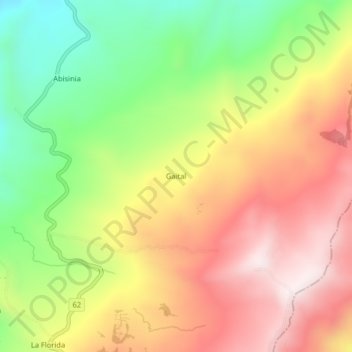 Gaital topographic map, elevation, terrain