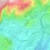 Les Crêts topographic map, elevation, terrain