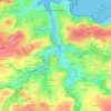 Pouldavid topographic map, elevation, terrain