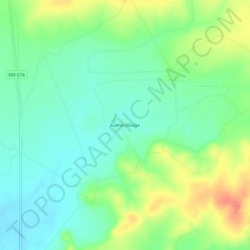 Alamo Village topographic map, elevation, terrain