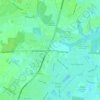 Dam Neck Corner topographic map, elevation, terrain