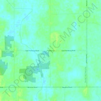 Fitchburg topographic map, elevation, terrain