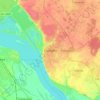 Городец topographic map, elevation, terrain