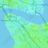South Jacksonville topographic map, elevation, terrain