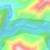 通麦 topographic map, elevation, terrain