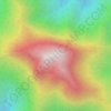 Mulu Mountain topographic map, elevation, terrain
