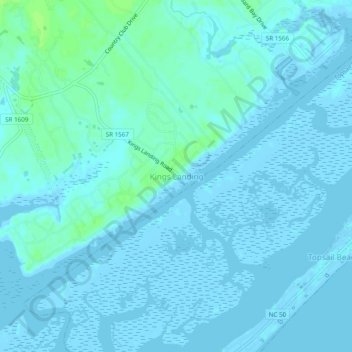 Kings Landing topographic map, elevation, terrain