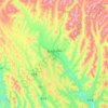 色达县 topographic map, elevation, terrain