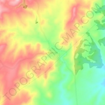 Karakuyu topographic map, elevation, terrain