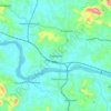 Shoranur topographic map, elevation, terrain