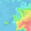 Kerellec topographic map, elevation, terrain